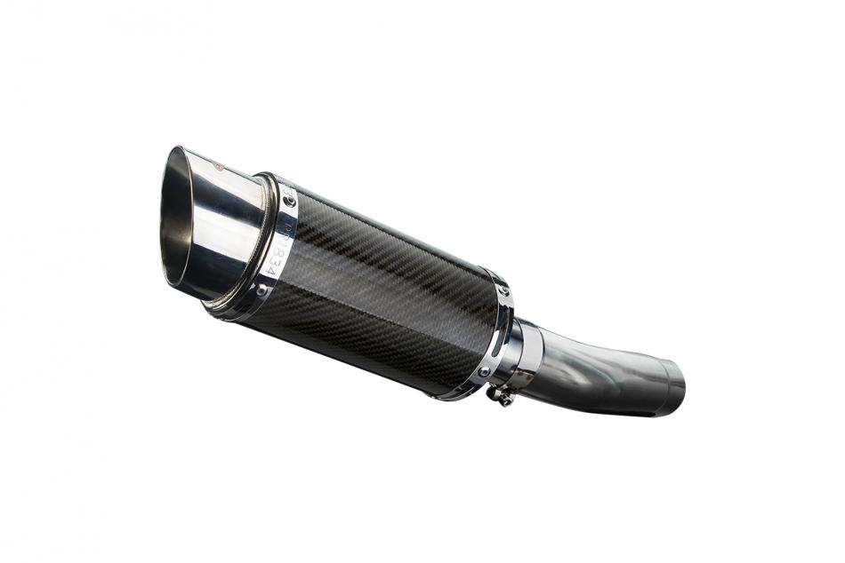 HONDA CB400SF HYPER VTEC NC42 2007-2015 200mm ROUND CARBON EXHAUST KIT