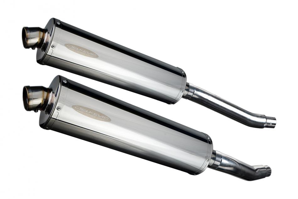 YAMAHA TDM900 2002-2013 450mm OVAL STAINLESS BSAU SILENCER EXHAUST KIT