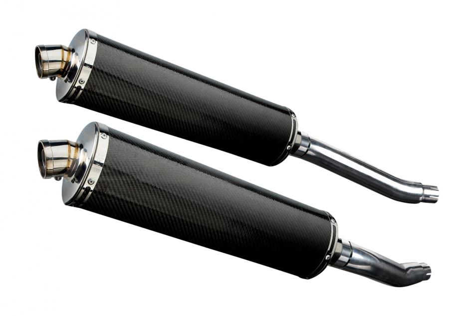 YAMAHA TDM900 2002-2013 450mm OVAL CARBON BSAU SILENCER EXHAUST KIT