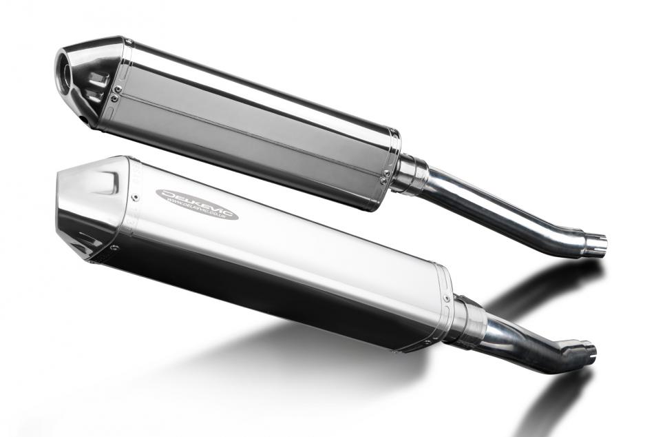 Yamaha TDM900 2002-2013 420mm Tri-Oval Stainless Exhaust Silencer Can Kit