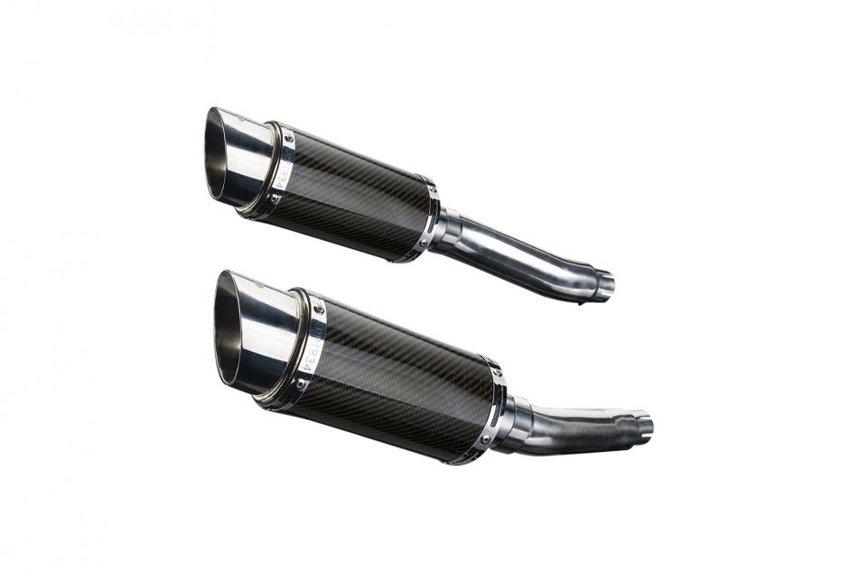 YAMAHA TRX850 1995-1999 200mm ROUND CARBON SILENCER EXHAUST KIT