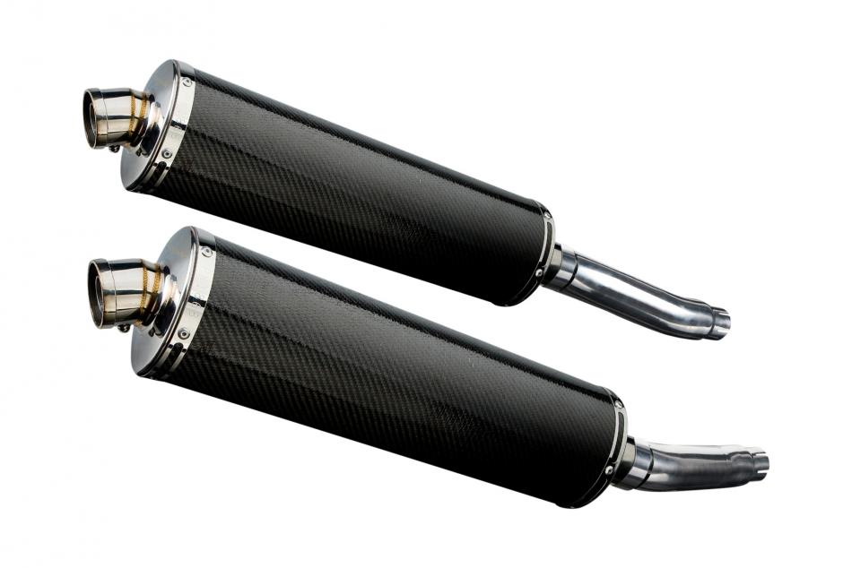YAMAHA TRX850 1995-1999 450mm OVAL CARBON BSAU SILENCER EXHAUST KIT