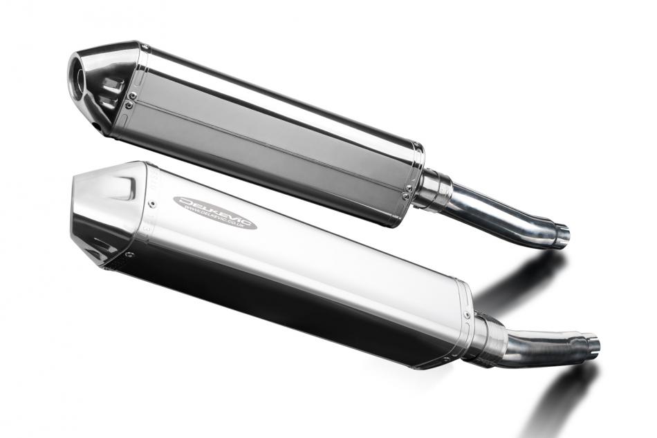 Yamaha TRX850 1995-1999 420mm Tri-Oval Stainless Exhaust Silencer Can Kit