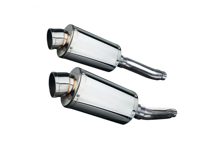 YAMAHA TRX850 1995-1999 225mm OVAL STAINLESS SILENCER EXHAUST KIT