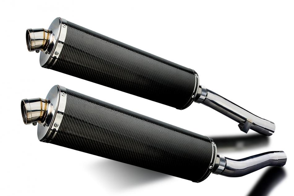 YAMAHA XJR1300 SP 1998-2007 450mm OVAL CARBON BSAU SILENCER EXHAUST KIT