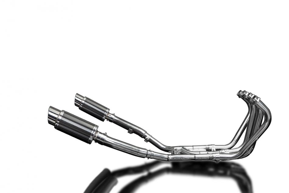 YAMAHA XJ900 DIVERSION 1994-03 FULL EXHAUST 200mm CARBON ROUND SILENCERS