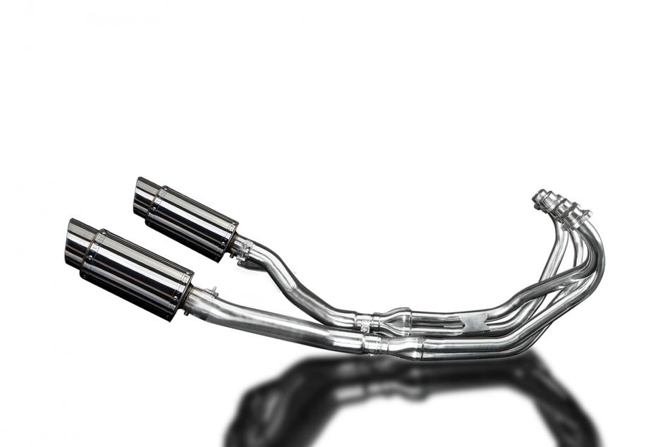 YAMAHA XJ600 DIVERSION 1992-04 FULL EXHAUST 200mm STAINLESS ROUND SILENCERS