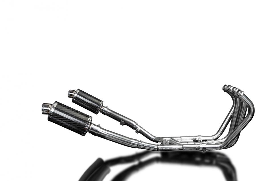 YAMAHA XJ900 DIVERSION 1994-03 FULL EXHAUST 225mm CARBON OVAL SILENCERS