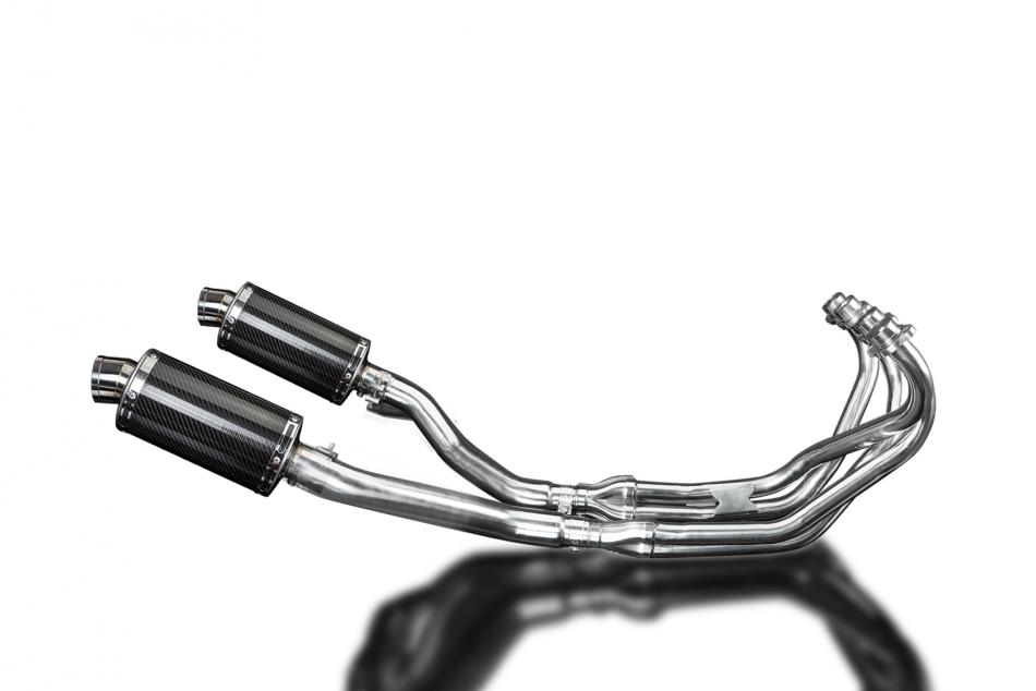 YAMAHA XJ600 DIVERSION 1992-04 FULL EXHAUST 225mm CARBON OVAL SILENCERS