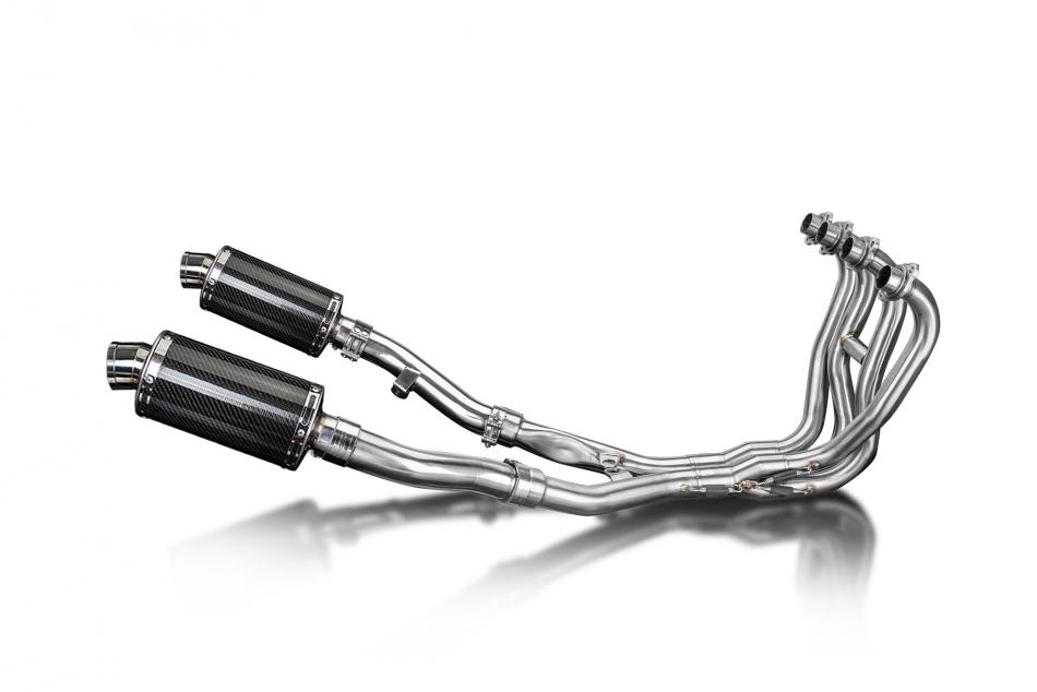 KAWASAKI ZZR400/600 1990-2009 FULL 4-2 EXHAUST SYSTEM 225mm CARBON SILENCERS