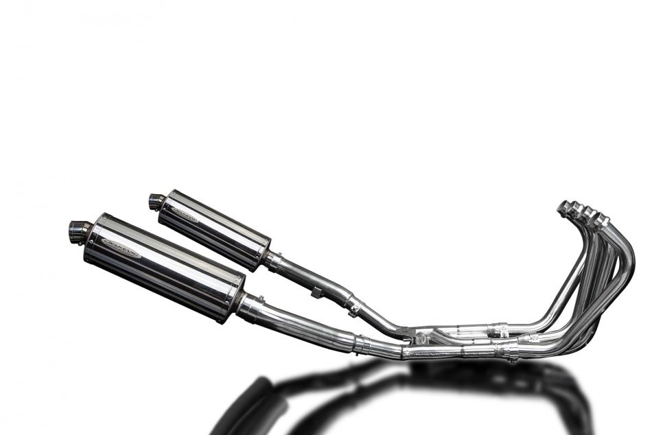 YAMAHA XJ900 DIVERSION 1994-03 FULL EXHAUST 350mm STAINLESS OVAL SILENCERS