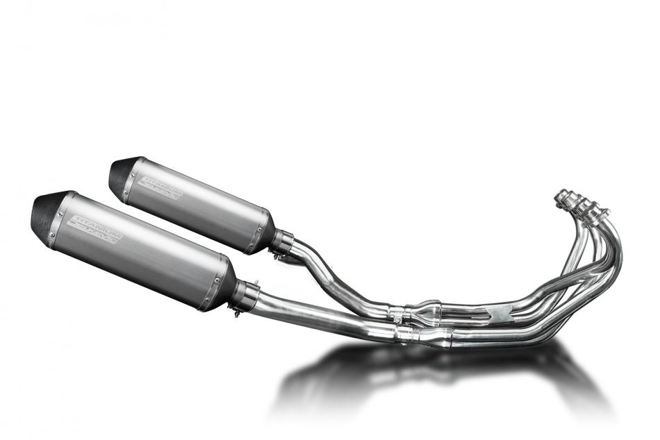 Yamaha XJ600 Diversion 1992-04 Full Exhaust 4-2 343mm X-Oval Titanium Silencers