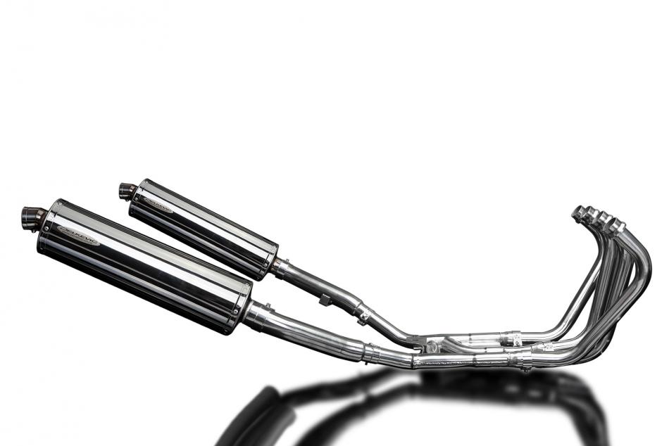 YAMAHA XJ900 DIVERSION 1994-03 FULL EXHAUST 450mm STAINLESS OVAL SILENCERS