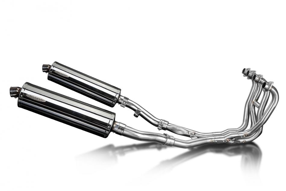 KAWASAKI ZZR400/600 1990-2009 FULL 4-2 EXHAUST SYSTEM 450mm STAINLESS SILENCERS