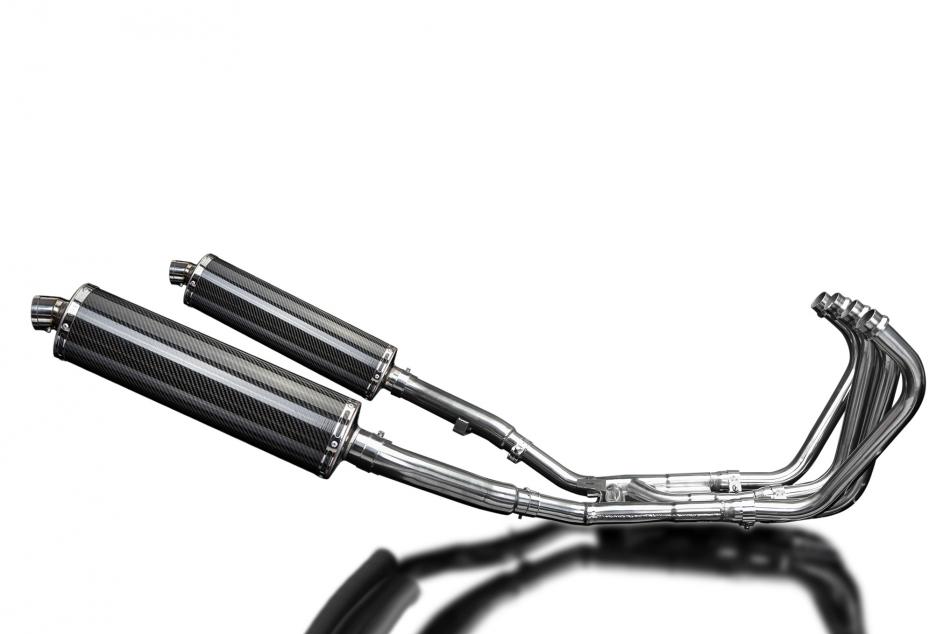 YAMAHA XJ900 DIVERSION 1994-03 FULL EXHAUST 450mm CARBON OVAL SILENCERS