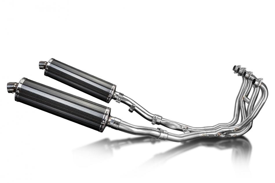 KAWASAKI ZZR400/600 1990-2009 FULL 4-2 EXHAUST SYSTEM 450mm CARBON SILENCERS