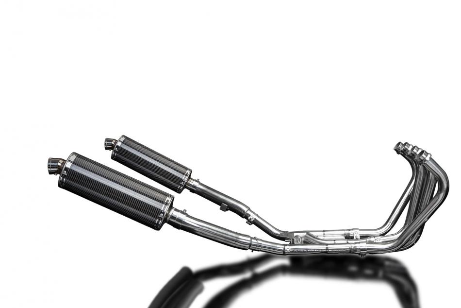 YAMAHA XJ900 DIVERSION 1994-03 FULL EXHAUST 350mm CARBON OVAL SILENCERS
