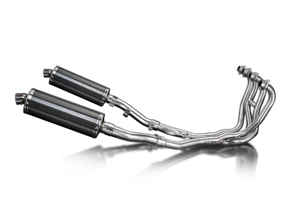 KAWASAKI ZZR400/600 1990-2009 FULL 4-2 EXHAUST SYSTEM 350mm CARBON SILENCERS