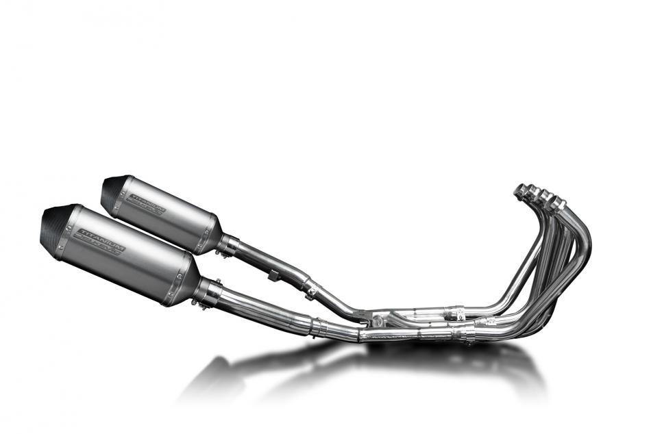Yamaha XJ900 Diversion 1994-2003 Full Exhaust 4-2 260mm X-Oval Titanium Silencer