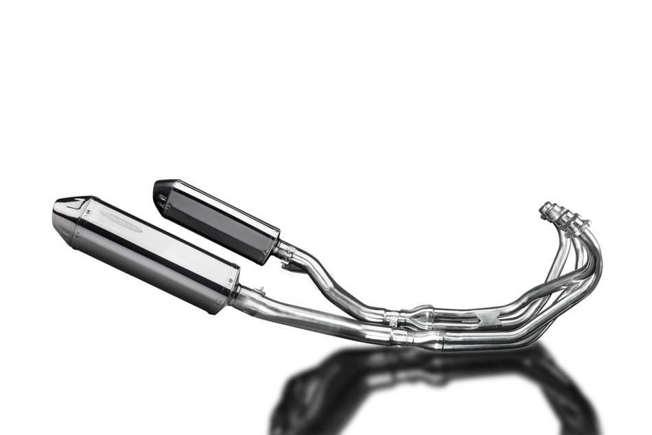 YAMAHA XJ600 DIVERSION 1992-04 FULL EXHAUST 320mm STAINLESS TRI BSAU SILENCERS