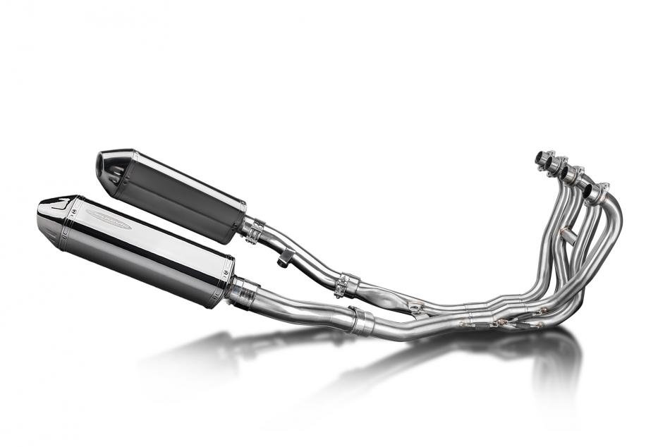 KAWASAKI ZZR400/600 1990-2009 FULL 4-2 EXHAUST SYSTEM 320mm STAINLESS SILENCERS