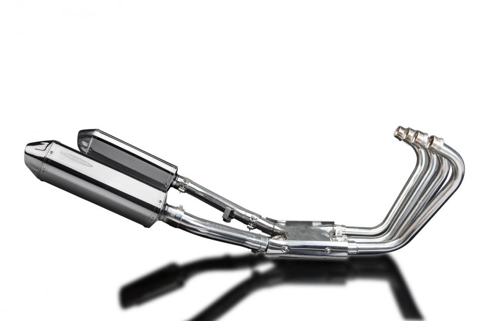 YAMAHA XJR1300 1998-06 FULL 4-2 EXHAUST SYSTEM 320mm STAINLESS TRI SILENCERS