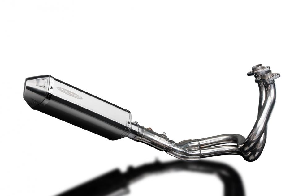KAWASAKI KLE650 VERSYS 2007-14 FULL EXHAUST 320mm STAINLESS TRI BSAU SILENCER