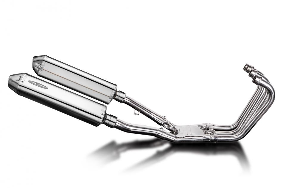 Yamaha FJ1200 3CV 1988-1990 Full Exhaust 4-2 420mm Tri-Oval Stainless Silencers