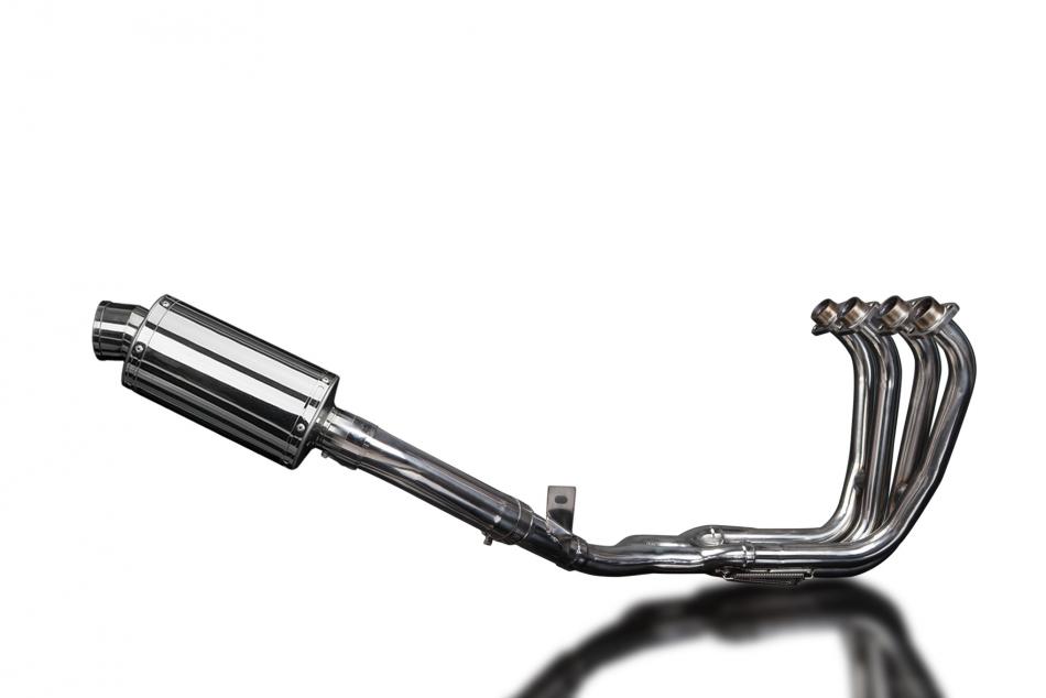 YAMAHA FZS600 FAZER 98-03 FULL EXHAUST SYSTEM 225mm STAINLESS OVAL SILENCER