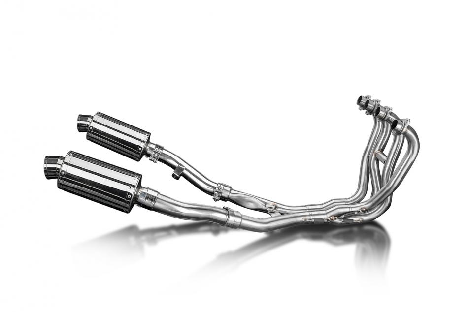 KAWASAKI ZZR400/600 1990-2009 FULL 4-2 EXHAUST SYSTEM 225mm STAINLESS SILENCERS