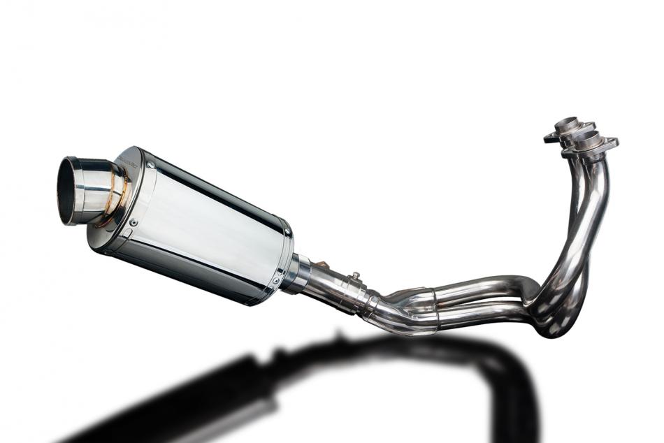 KAWASAKI KLE650 VERSYS 2007-14 FULL EXHAUST 225mm STAINLESS OVAL SILENCER