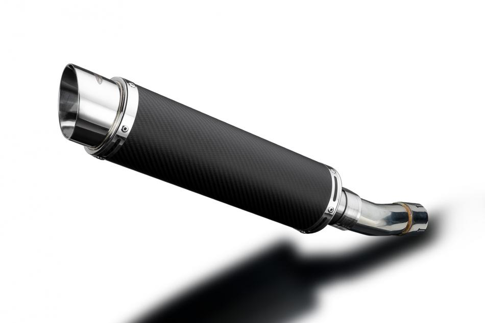 SUZUKI SV400 SV650 1998-2002 350mm ROUND CARBON BSAU SILENCER EXHAUST KIT