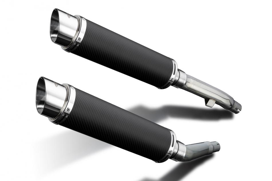 YAMAHA XJ900S DIVERSION 94-03 350mm ROUND CARBON BSAU SILENCER EXHAUST KIT