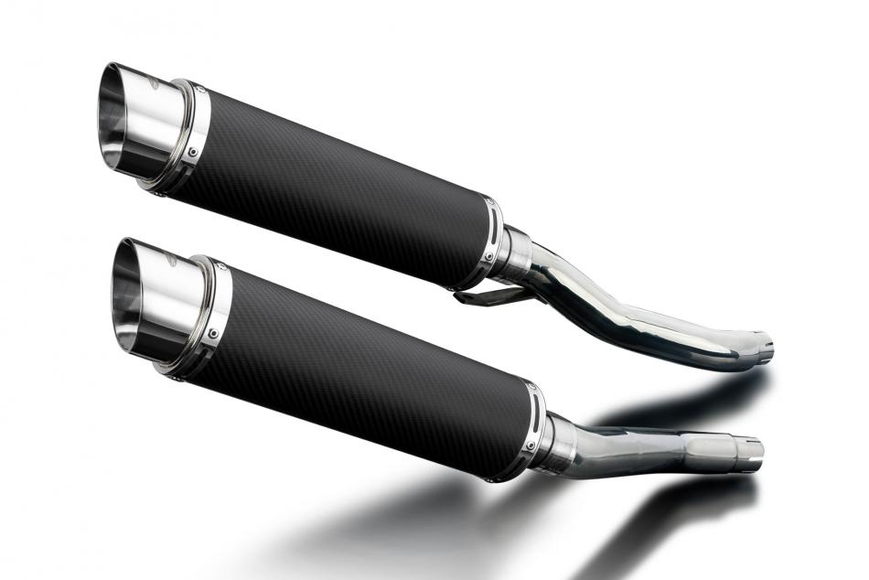 YAMAHA XJ600S DIVERSION 94-03 DL10 ROUND 350mm CARBON FIBRE EXHAUST SILENCER