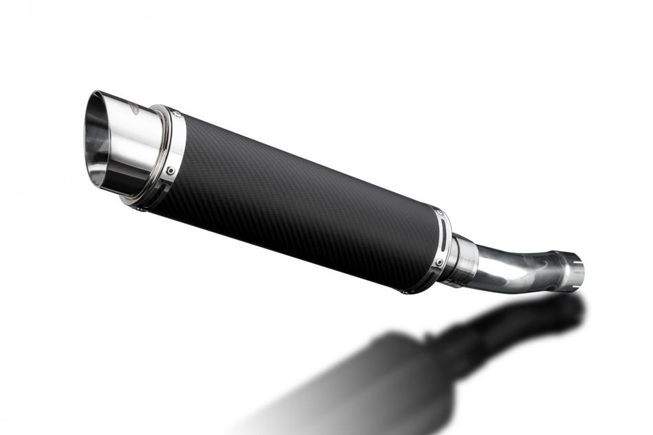 YAMAHA XJR1300 2007-2014 350mm ROUND CARBON BSAU SILENCER EXHAUST KIT