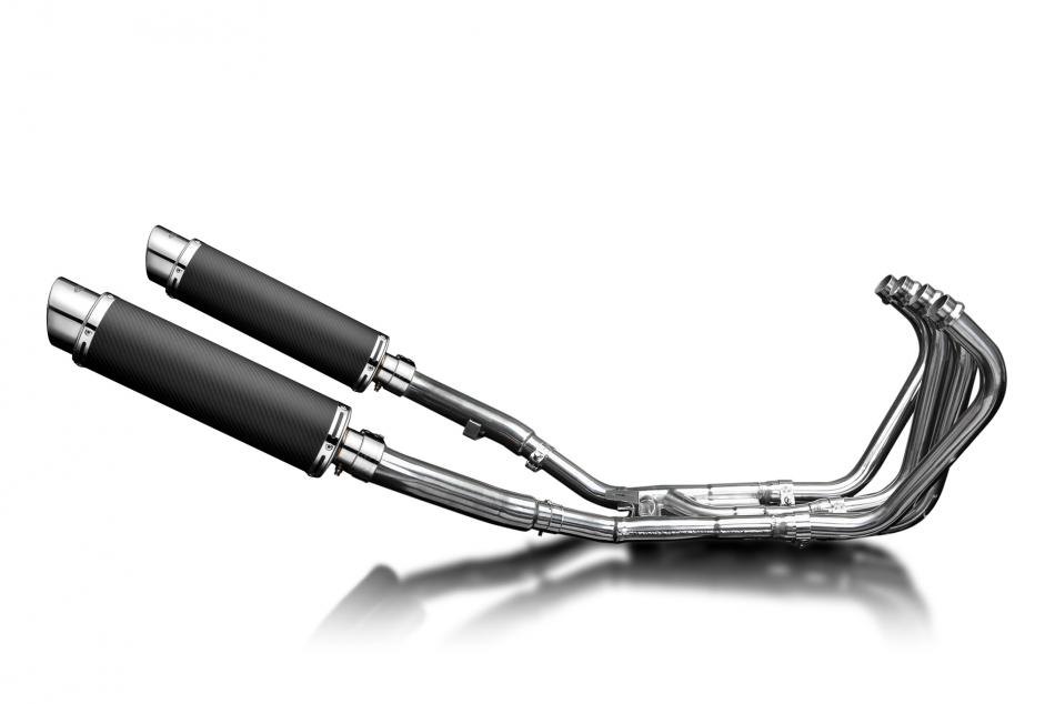 YAMAHA XJ900 DIVERSION 1994-03 FULL EXHAUST 350mm CARBON ROUND SILENCERS