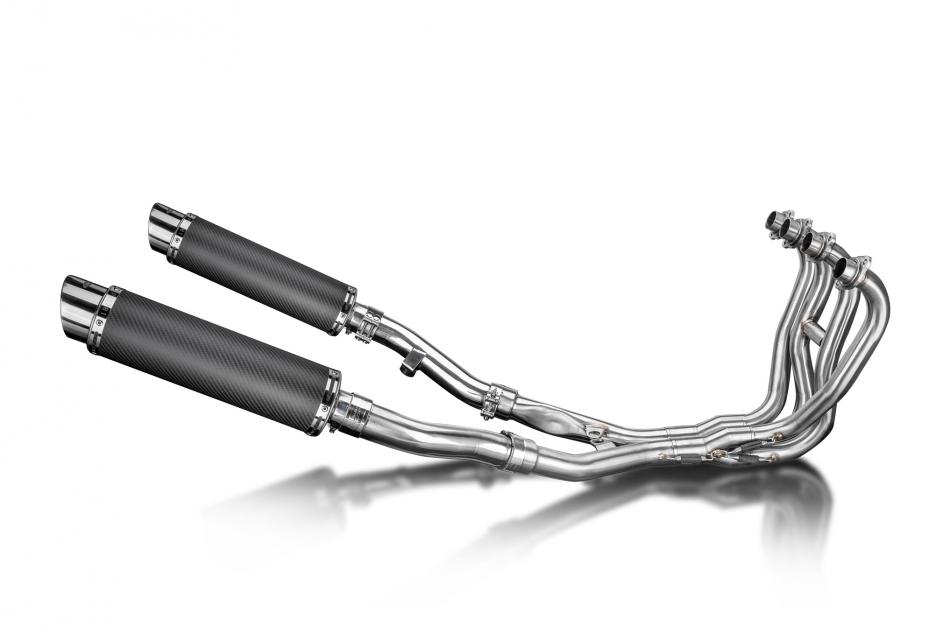 KAWASAKI ZZR400/600 1990-2009 FULL 4-2 EXHAUST SYSTEM 350mm CARBON SILENCERS