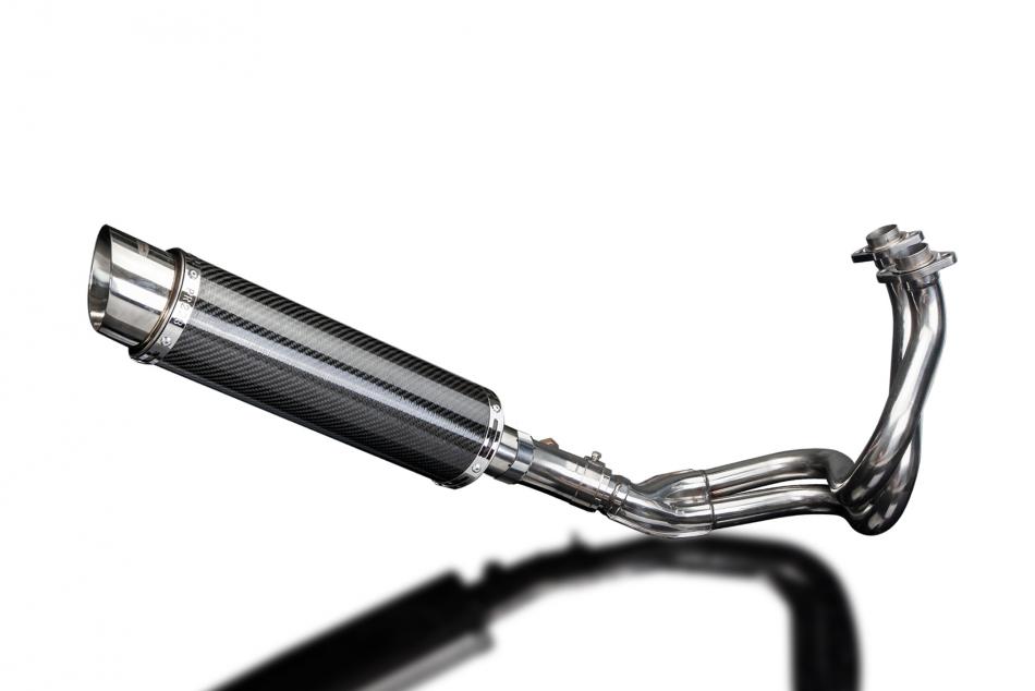 KAWASAKI KLE650 VERSYS 2007-14 FULL EXHAUST 350mm CARBON ROUND BSAU SILENCER