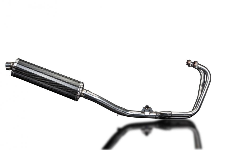 HONDA CBF500-A-ABS 2004-08 FULL EXHAUST SYSTEM 450mm CARBON OVAL SILENCER