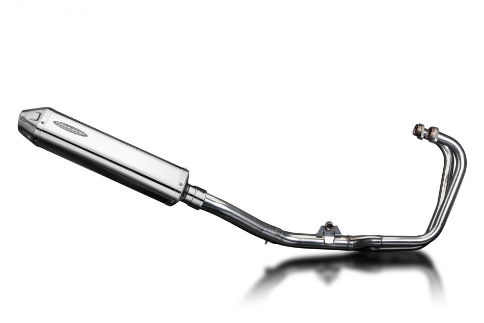 Honda CBF500 A ABS 2004-2008 Full Exhaust 2-1 420mm Tri-Oval Stainless Silencer