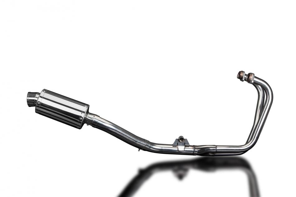 HONDA CBF500-A-ABS 2004-08 FULL EXHAUST SYSTEM 225mm STAINLESS OVAL SILENCER