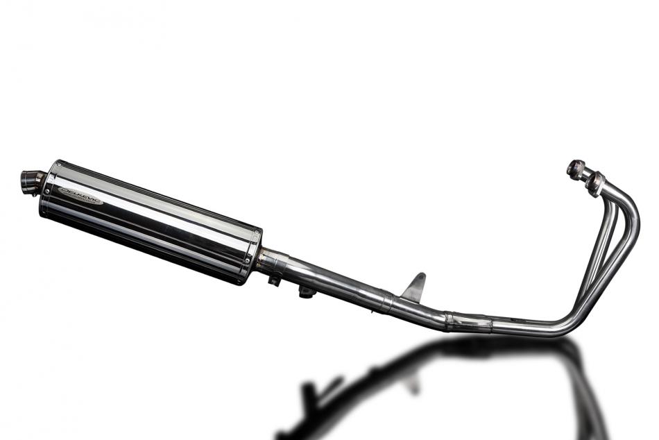 HONDA CB500 SPORT 1994-2003 FULL EXHAUST SYSTEM 450mm STAINLESS OVAL SILENCER