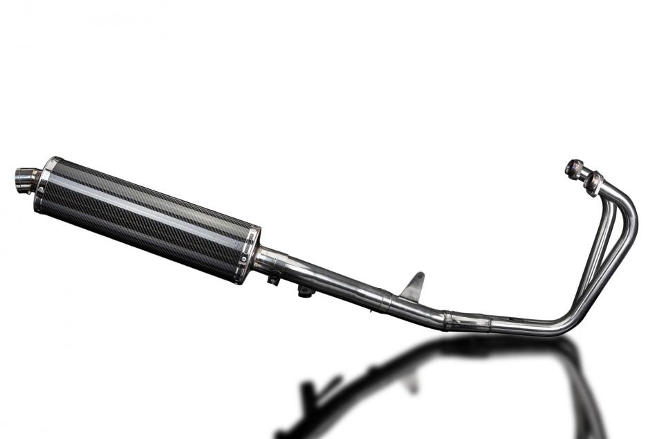 HONDA CB500 SPORT 1994-2003 FULL EXHAUST SYSTEM 450mm CARBON OVAL SILENCER