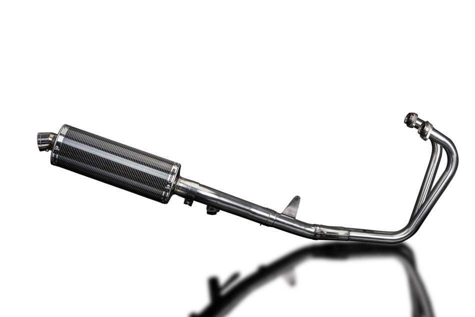 HONDA CB500 SPORT 1994-2003 FULL EXHAUST SYSTEM 350mm CARBON OVAL SILENCER