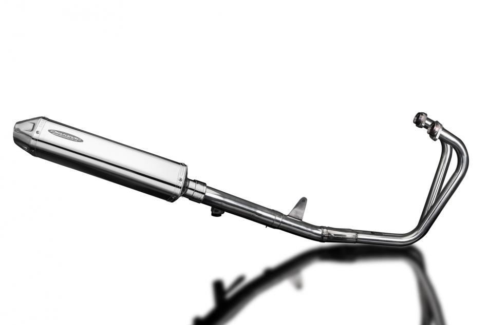 Honda CB500 S Sport 1994-2003 Full Exhaust 2-1 420mm Tri-Oval Stainless Silencer