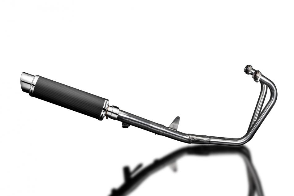HONDA CB500 CB500S SPORT 94-03 FULL EXHAUST SYSTEM 350mm CARBON ROUND SILENCER