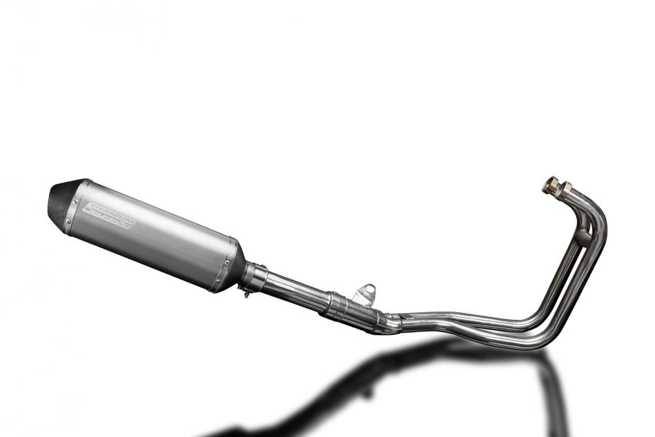 Kawasaki ER5 1996-2007 Complete Exhaust 2-1 343mm X-Oval Titanium Silencer Can