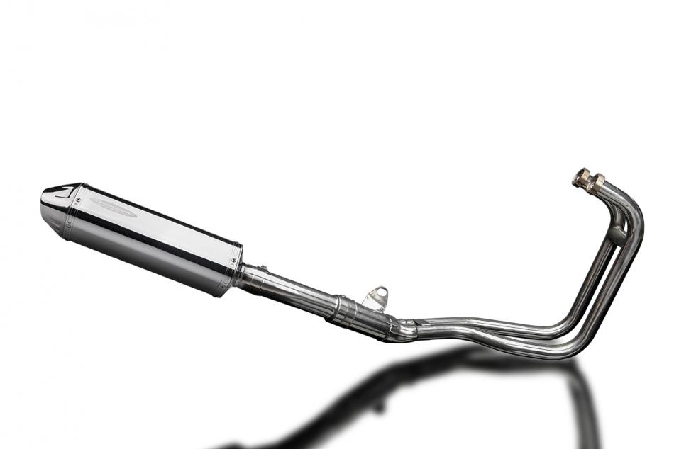 KAWASAKI ER5 1996-07 FULL EXHAUST SYSTEM 320mm STAINLESS TRI SILENCER