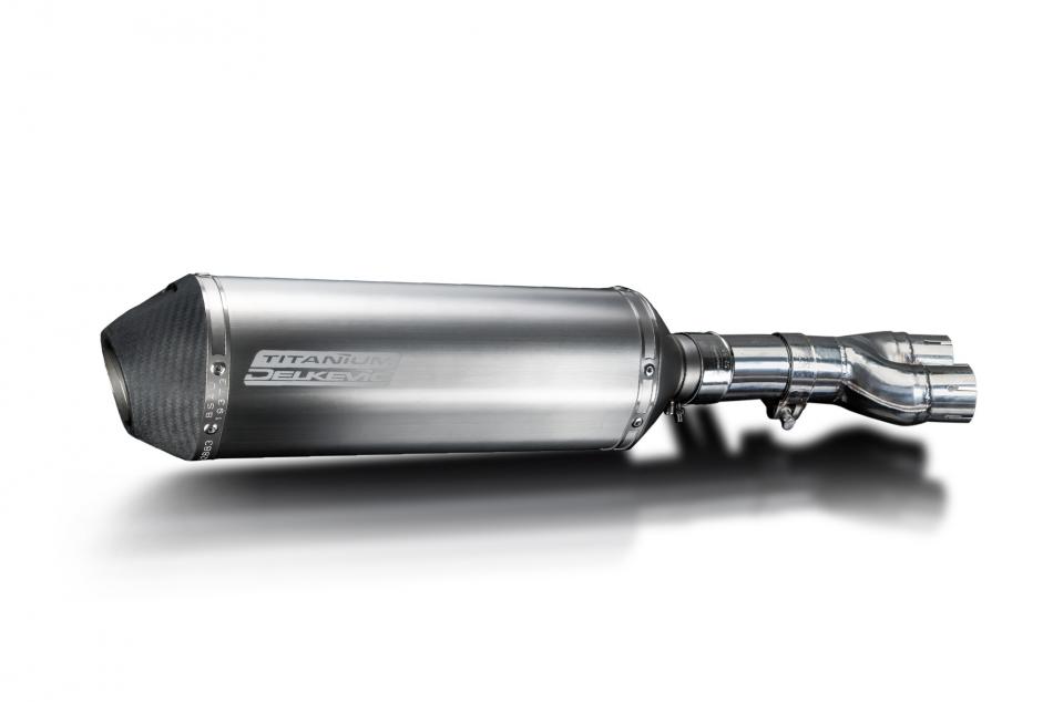 Honda NTV600 NTV650 Revere 88-89 343mm X-Oval Titanium Exhaust Silencer Can Kit