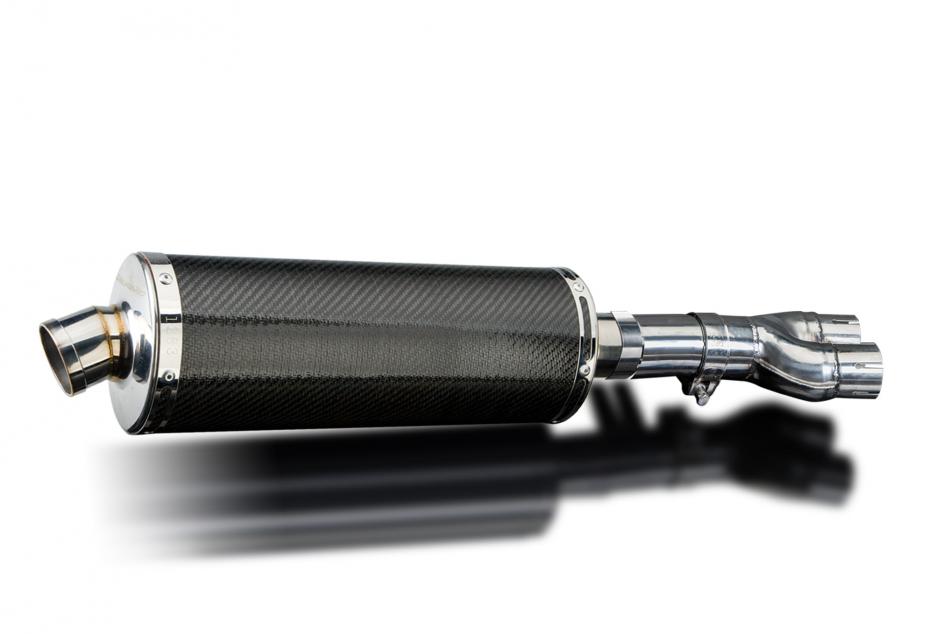 HONDA NTV600 NTV650 REVERE 88-99 350mm CARBON BSAU SILENCER EXHAUST KIT